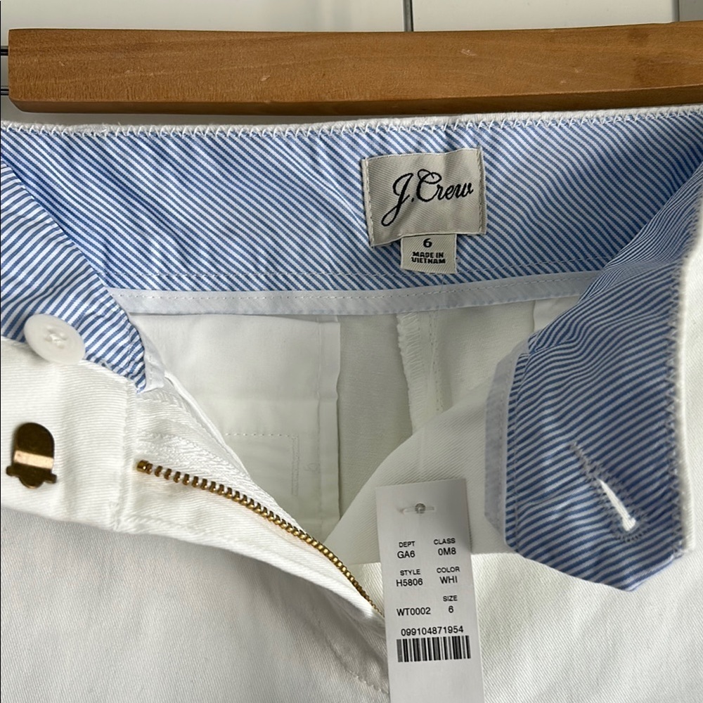 J. Crew White Shorts Stretch Chino| 6 - Picture 7 of 7